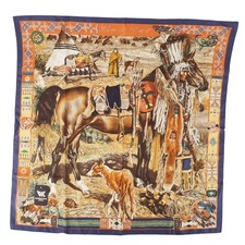 HERMÈS scarf Carré Plumes De