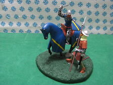 Cavaliere/Diorama Medievale 2 Figure Cv - Set di Figure Soldatini Giocattolo in Metallo