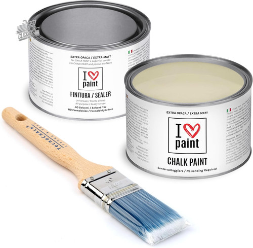 Kit chalk paint - sabbia, vernice