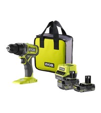 Kit valigetta trapano avvitatore a batteria Ryobi "RDD18-2C42S" 18V 4Ah e car...