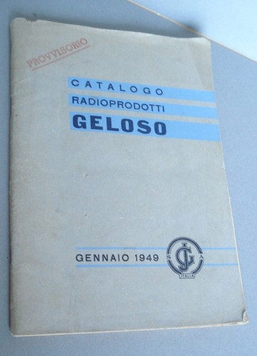 Geloso catalogo listino radio - geloso,