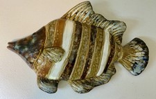 Pesce ceramica smaltata