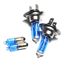 Set Lampadine Faro Basso/Laterale Alfa Romeo 166 H7 H6W 55w ICE Blu Xenon HID