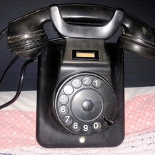 INTROVABILE TELEFONO SIP A DISCO FISSO DA MURO NERO FUNZIONANTE