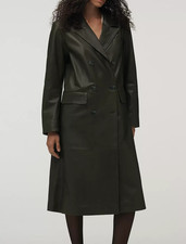 Trench cappotto donna pelle