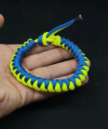 Bracciale paracord giallo - bracciale,
