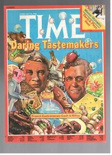 GAULT MILLAU & FRENCH GASTRONOMES 1980 TIME cover 1 pagina da incorniciare