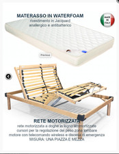 Letto / rete motorizzata usata soltanto un paio di mesi, una piazza e mezzo