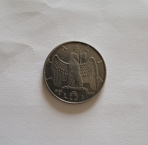 Moneta lira anno 1940 - moneta, da