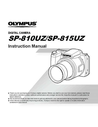 Olympus 810 fotocamera - olympus,