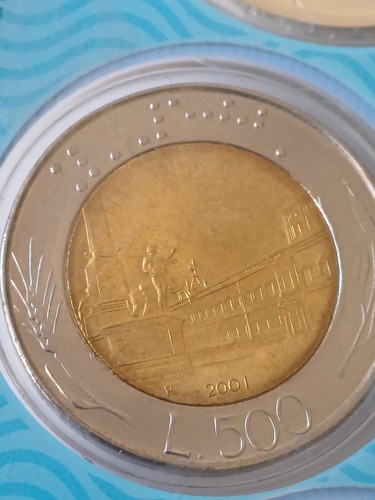 500 lire bimetallica fdc - fdc, 2001
