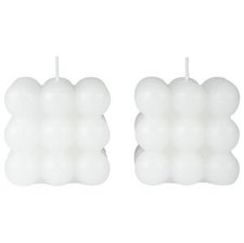 Candele a bolle bianche 2 pezzi Livarno Home