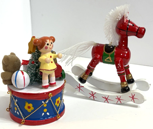 Cavallo dondolo legno - a,