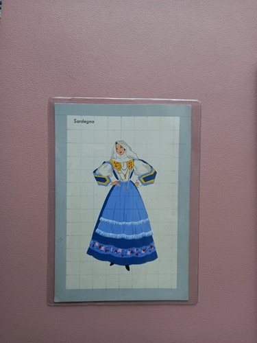 Cartolina costumi sardi - cartolina,