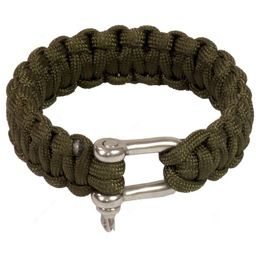 Bracciale paracord corda - corda, verde