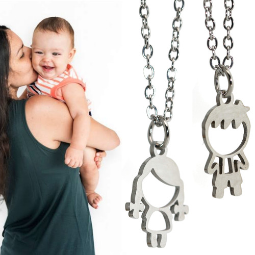Collana acciaio ciondolo - collana,