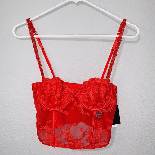 Zara corsetto donna rosso sexy