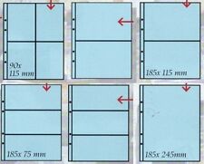 Masterphil Confezione 10 fogli per banconote francobolli cartoline UNI Trasparen