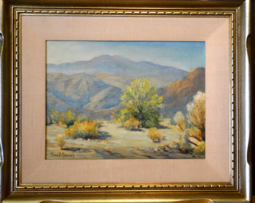 Olio tela deserto vivente - olio,