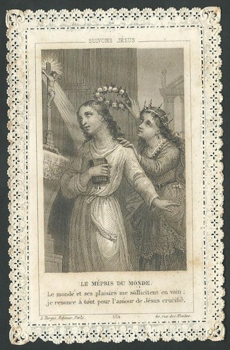 Santino merlettato mèpris - santino,