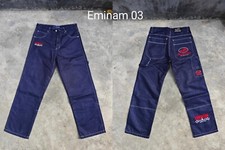 Jeans vintage anni 90 Eminem SKATEBOARDER larghi hip hop rap bel blu!  W36