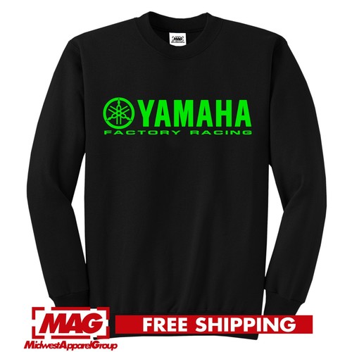Felpa motocross yamaha verde - felpa,