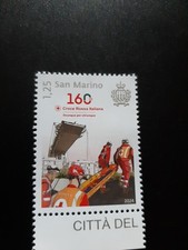 SAN MARINO 2024 FRANCOBOLLO CROCE ROSSA EMISSIONE CONGIUNTA SMOM VATICANO ITALIA