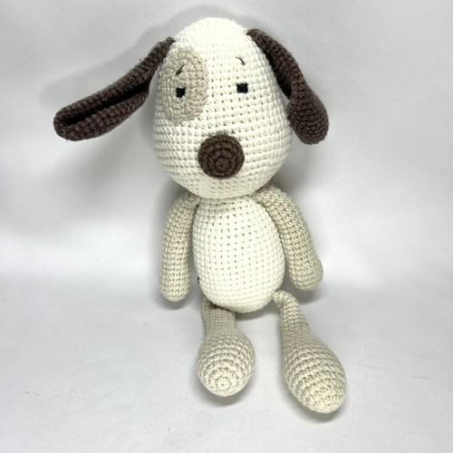 Peluche cane cucciolo fatto - , a