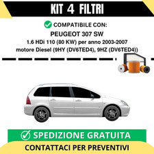 Kit 4 Filtri Tagliando per