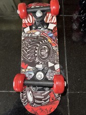 Mini Skateboard Doppio Calcio Completo Deck Board Skate Cruiser Legno Bambini 18"