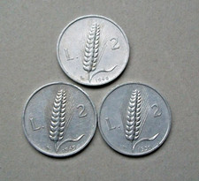 2 lire SPIGA ARATORE 1948 1949