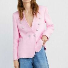 ZARA NEW TWEED PINK JACKET