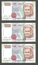 Italy 1000 Lire 3.10.1990