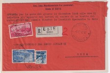 1948 - RACCOMANDATA CON VALORI RISORGIMENTO E DEMOCRATICA