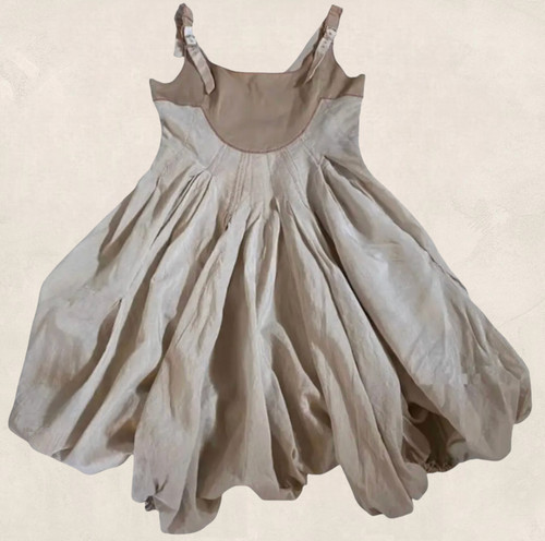 Robe boule coton soie - boule, rayures