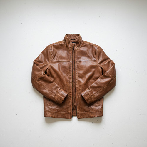 Giacca uomo marrone - , pelle