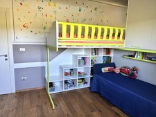 Cameretta bambini soppalco Moretti compact