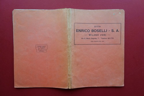 Catalogo enrico boselli milano - enrico,