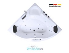 Vasca da bagno angolare Whirlpool 130-155 | Borkum Premium 2 persone, NUOVO