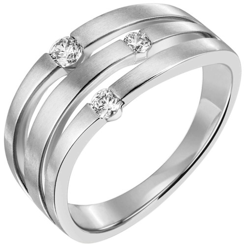 Anello oro bianco 585 - anello,