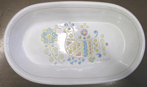 Piatto ovale ceramica - piatto,