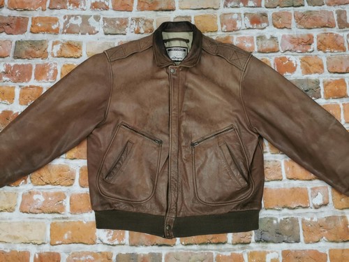 Giacca pelle vintage pilota - giacca, di
