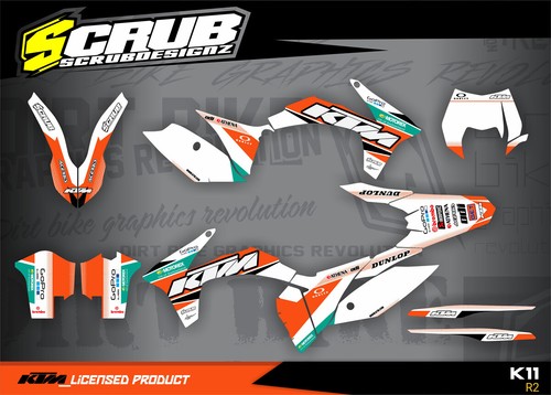 Kit grafica ktm exc - ktm, 2012