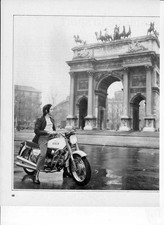 advertising TEST MOTO GUZZI NUOVO FALCONE CIVILE 500 '72 MOTOITALIANE  MAXIMOTO