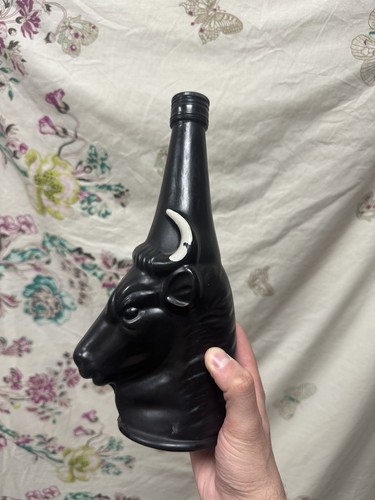 Vintage black bull head - vintage,