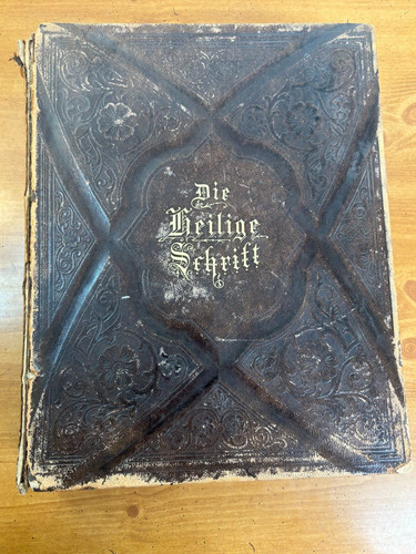 1883 german language bible - bible, --