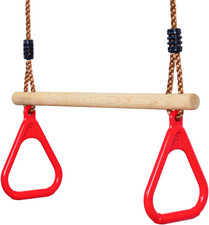 - Trapezio in Legno Con Anelli