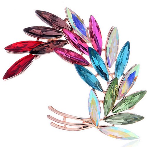 Spilla strass multicolore