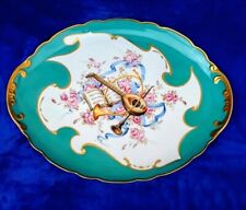 Vassoio Porcellana Limoges Dipinto A Mano Pezzo Unico