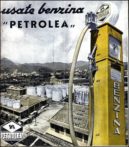 Pubblicita 1937 petrolea saip - pubblicita'1937,